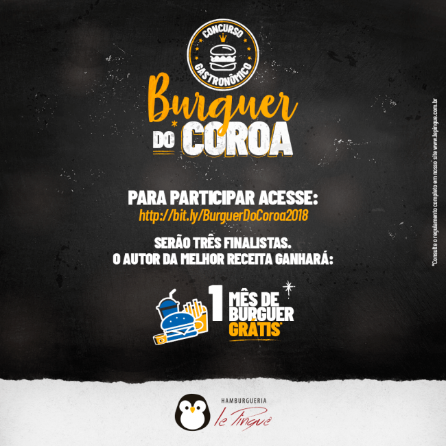 Concurso Gastronômico - Burguer do Coroa