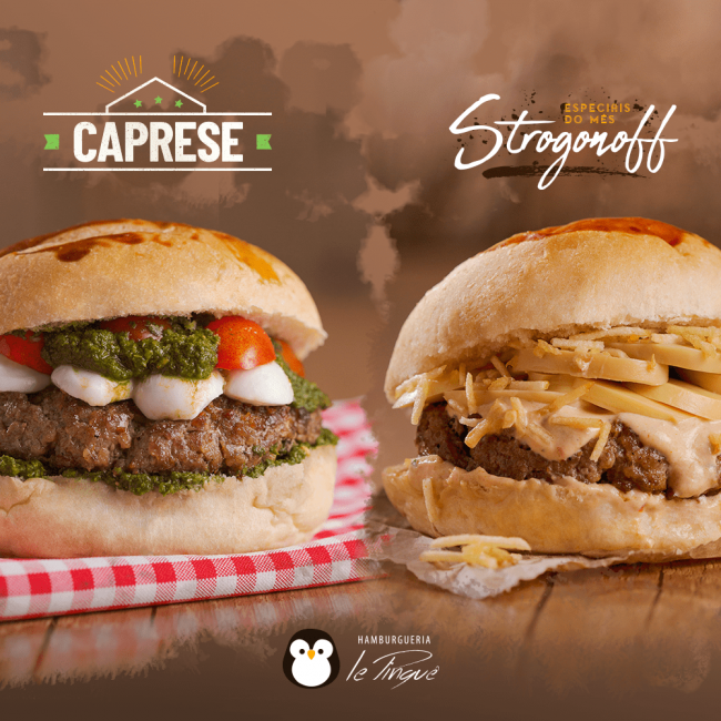 Especiais do Mês - Caprese e Strogonoff